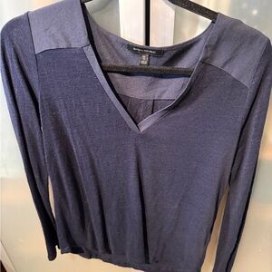 Banana Republic Women's Deep Blue Long Sleeve Top